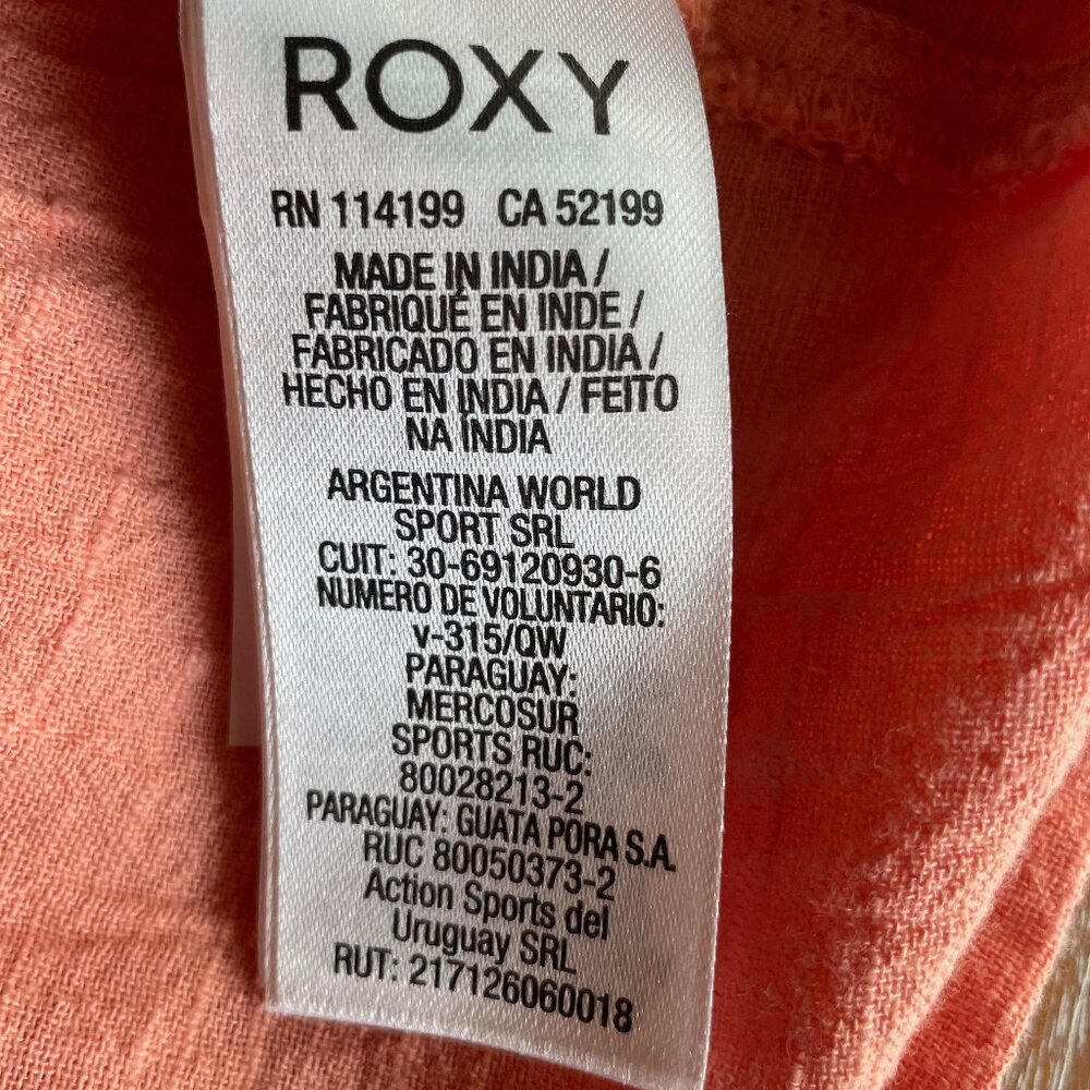 Roxy Tie Button Front Crop Adjustable Strap Top S… - image 7